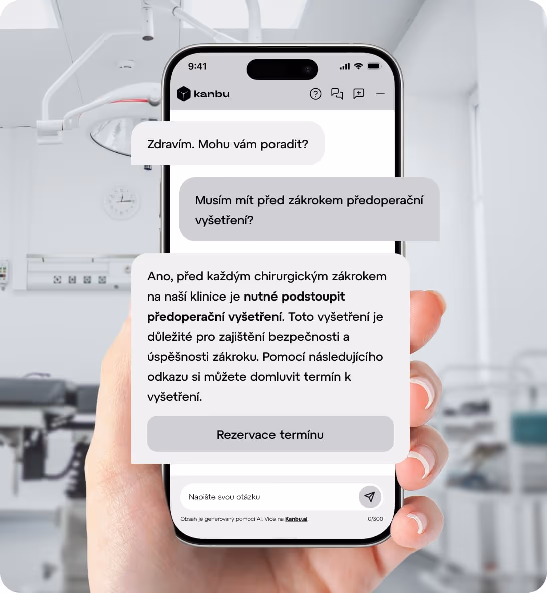 phone display with green bg