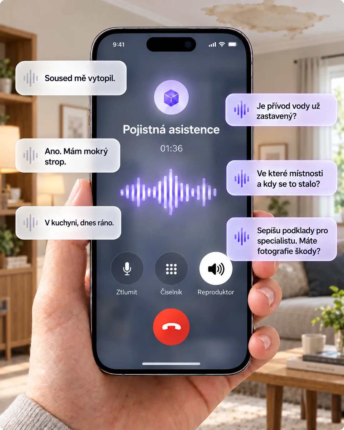 Hlášení škody po telefonu