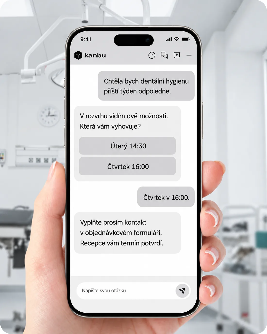 Objednání dentální hygieny