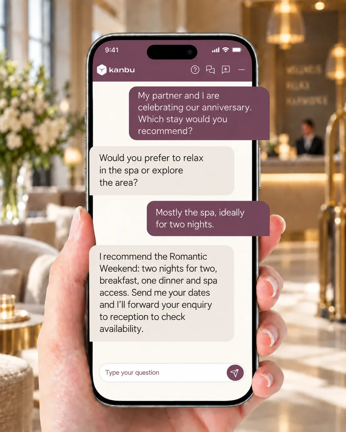 Choosing a stay package