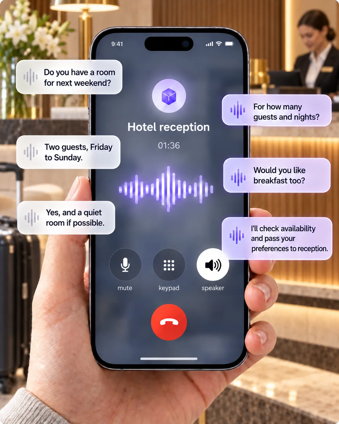 Stay enquiry by phone