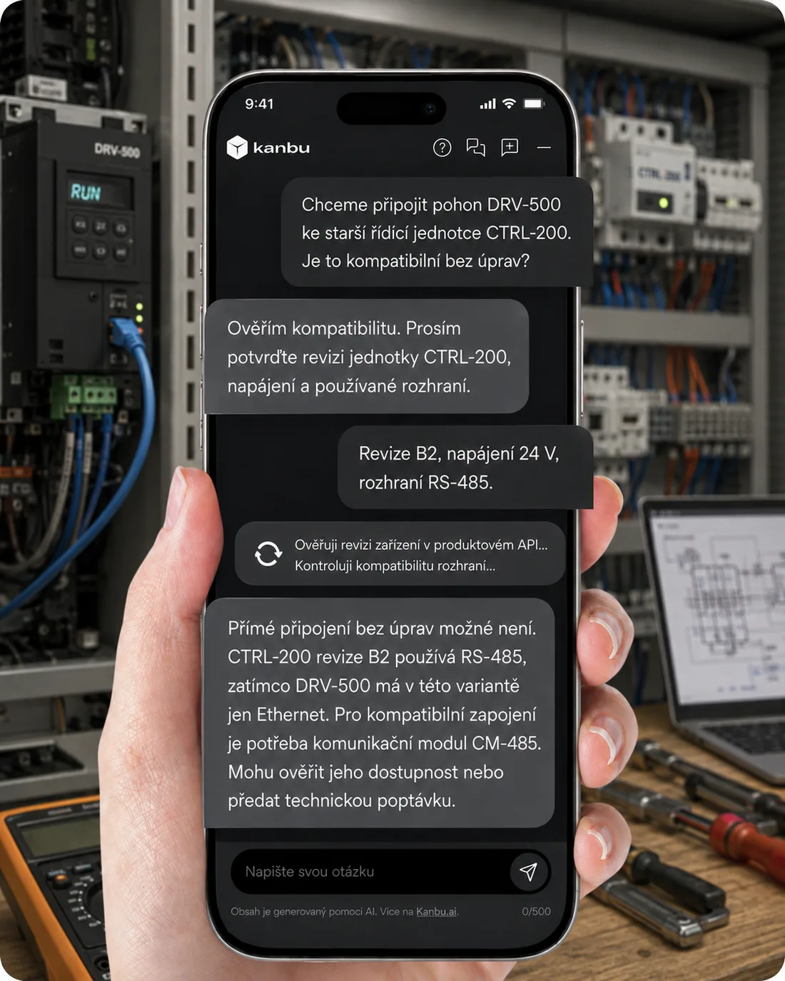 Kontrola před instalací