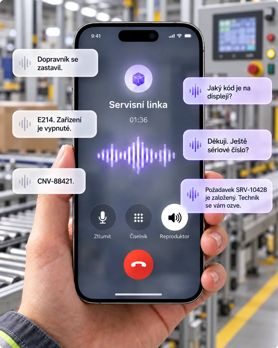 Nahlášení závady po telefonu