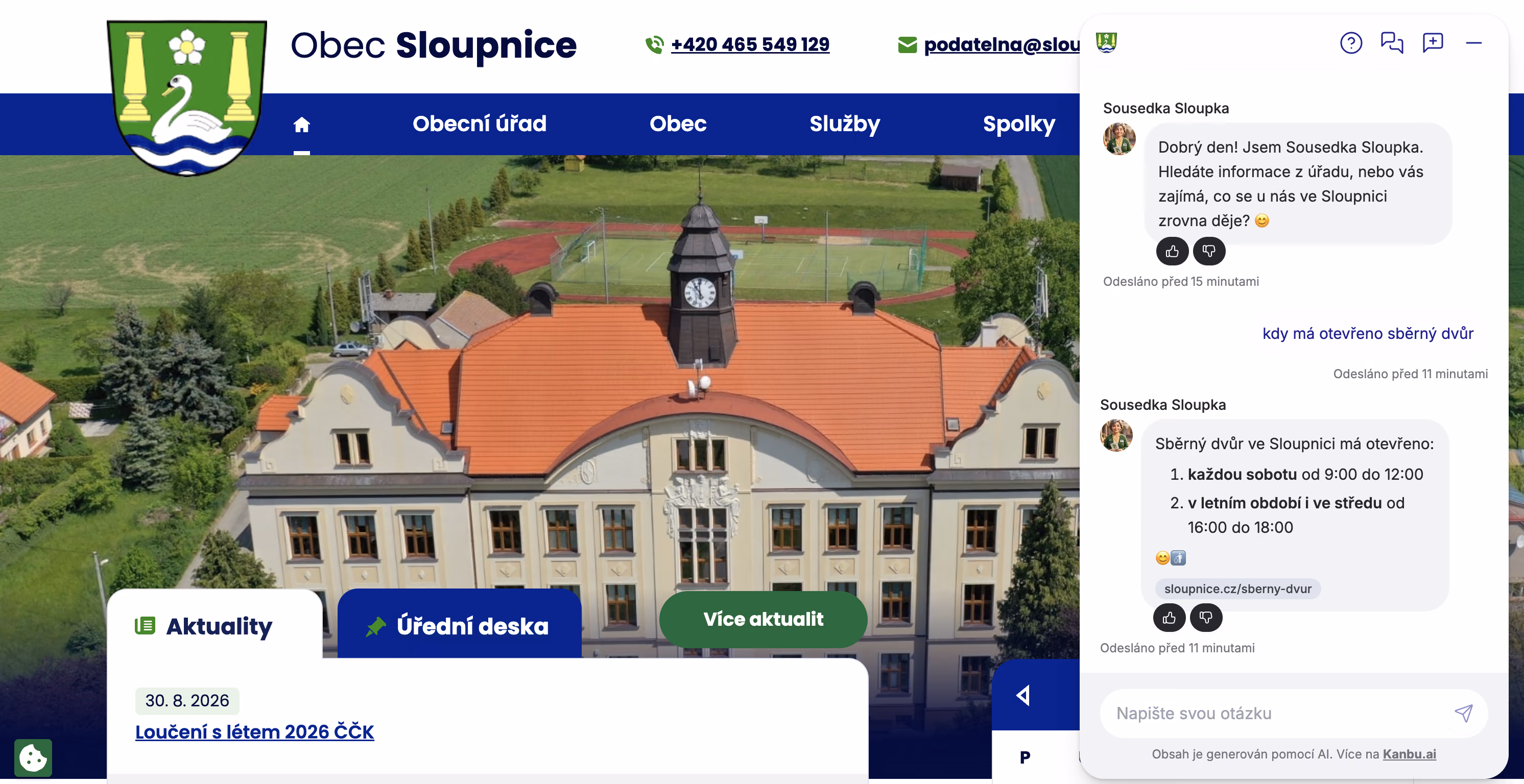 Obec Sloupnice